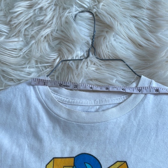 Teddy Fresh merch white crew neck teddy t shirt short sleeve sz S cotton stained - Picture 14 of 16